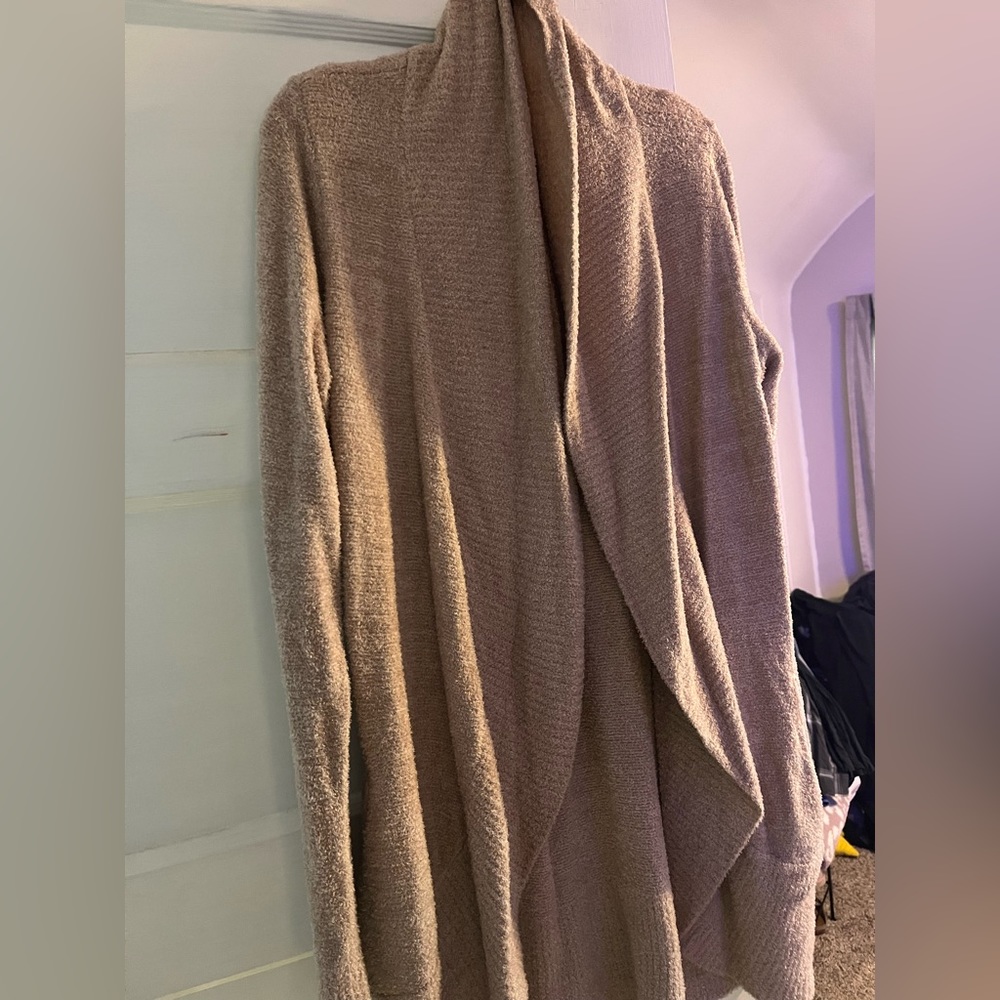 Barefoot Dreams Cozychic Lite Circle Cardigan in Rose